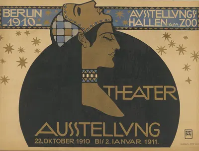 Theater Ausstellung Ausstellungshallen am Zoo 1910 by Ханс Руди Эрдв, 1909 — digital art print download