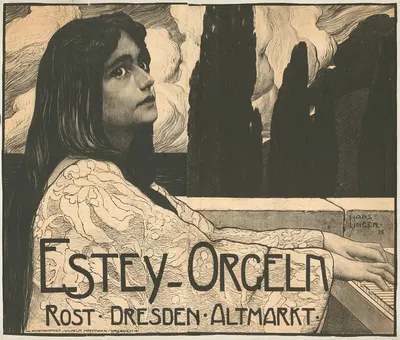 Estey-Orgeln. Dresden Altmarkt by Ханс Унгер, 1896 — digital art print download