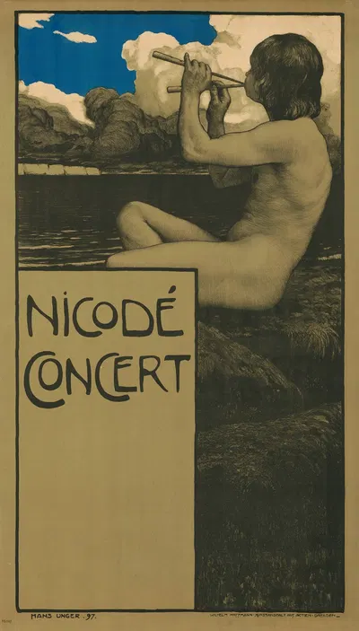 Nicodé Concert by Ханс Унгер, 1897 — digital art print download