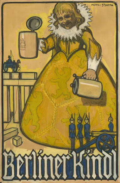 Berliner Kindl by Heinrich Jäger, 1910 - 1914 — digital art print download