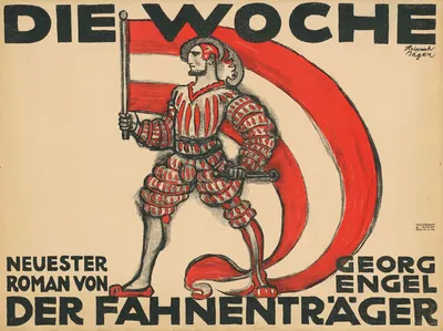 Die Woche. Neuester Roman von Georg Engel – Der Fahnenträger by Heinrich Jäger — digital art print download