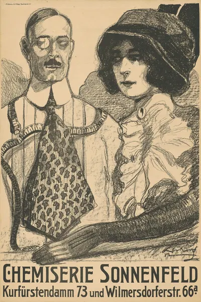 Chemiserie Sonnenfeld Kurfürstendamm und Wilmersdorferstraße by Heinrich Lessing, 1913 — digital art print download
