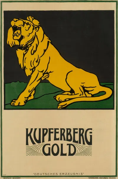 Kupferberg Gold. Deutsches Erzeugnis by Хельмут Эйхродт, 1904 — digital art print download