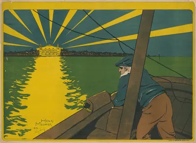 Casino de Blanckenberghe – Ouverture 1er Juin by Анри Менье, 1896 — digital art print download