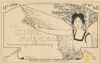 Le Guide Musical. Revue de la Musique et des Théatres by Анри Менье, 1896 — digital art print download