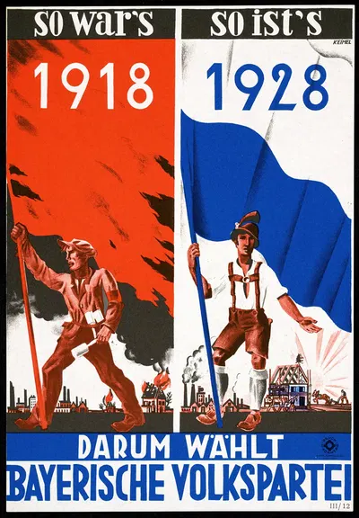 So war's 1918 so ist's by Hermann Keimel, 1928 — digital art print download