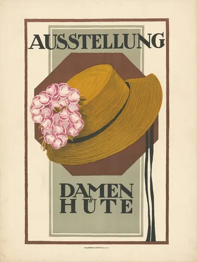 Ausstellung Damen Hüte by Hollerbaum & Schmidt, 1910 — digital art print download