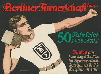 Berliner Turnerschaft – 50 Jahrfeier by Hollerbaum & Schmidt, 1913 — digital art print download