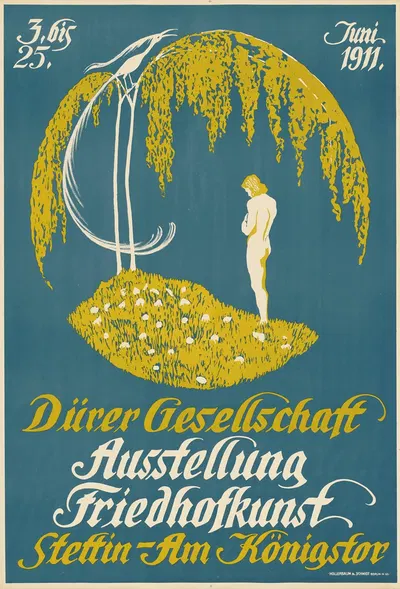 Dürer Gesellschaft Stettin. Ausstellung Friedhofskunst 1911 by Hollerbaum & Schmidt, 1911 — digital art print download