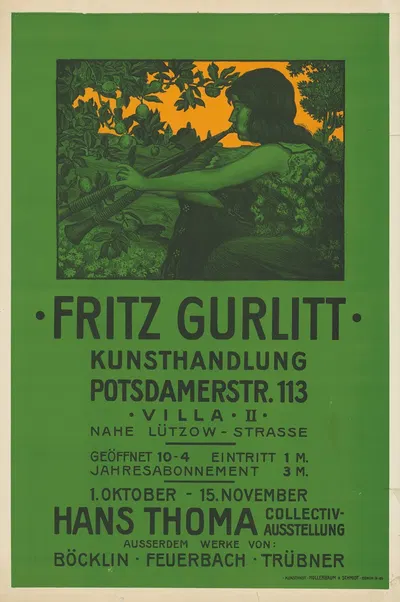 Fritz Gurlitt Kunsthandlung by Hollerbaum & Schmidt, 1906 — digital art print download