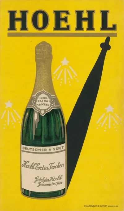 Hoehl Deutscher Sekt Gebrüder Hoehl Geisenheim am Rhein by Hollerbaum & Schmidt — digital art print download