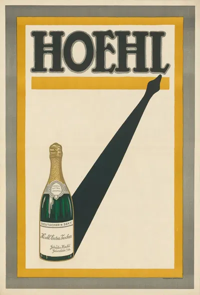 Hoehl. Deutscher Sekt Gebrüder Hoehl Geisenheim am Rhein by Hollerbaum & Schmidt, 1914 - 1920 — digital art print download