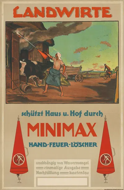 Minimax Hand-Feuer-Löscher by Hollerbaum & Schmidt, 1902 — digital art print download