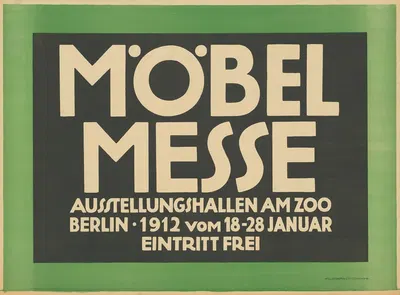 Möbelmesse 1912. Ausstellungshallen am Zoo by Hollerbaum & Schmidt, 1912 — digital art print download