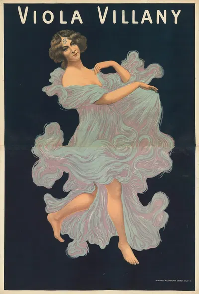 Viola Villany by Hollerbaum & Schmidt, 1909 — digital art print download