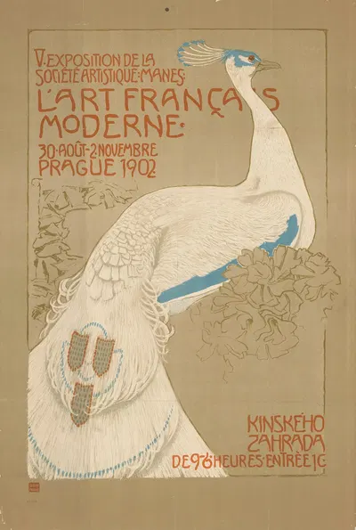 V. Exposition de la Société Artistique Manes. L'Art Francais Moderne by Ян Прайслер, 1902 — digital art print download