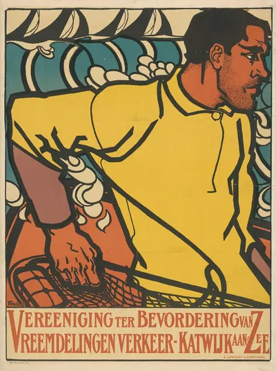 Vereeniging ter Bevordering van Vreemdelingenverkeer-Katwijk aan Zee by Jan Toorop, 1900 — digital art print download