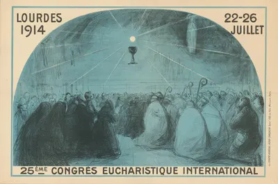 Congrès eucharistique international Lourdes 1914 by Жан-Луи Форайн, 1914 — digital art print download