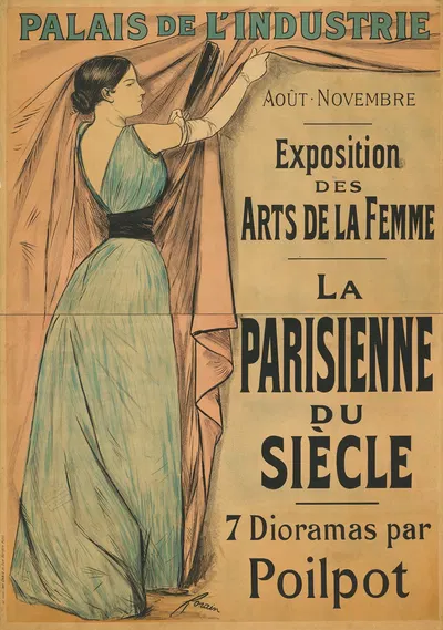 Exposition des Arts de la Femme au Palais de l'industrie. La Parisienne du siècle by Jean-Louis Forain, 1892 — digital art…