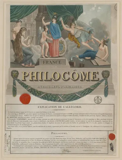 Philocôme. Aubril seul possesseur by Жан-Батист Морре, 1820 — digital art print download