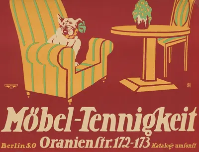 Möbel-Tennigkeit Berlin by Joe Loe, 1912 — digital art print download