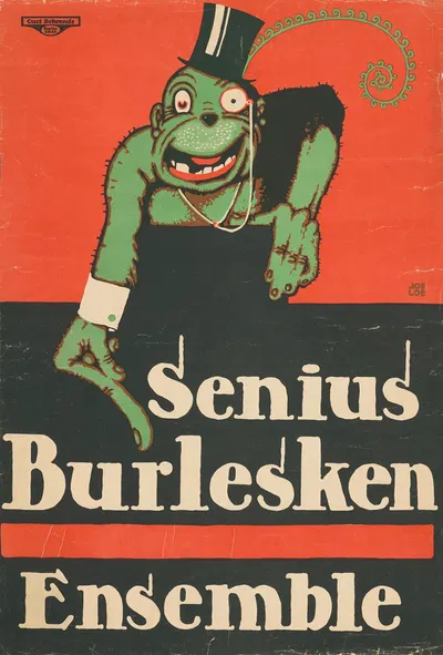 Senius Burlesken Ensemble by Joe Loe, 1912 — digital art print download