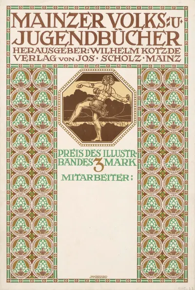 Mainzer Volks- und Jugendbücher by Иоганн Винценц Цисзарз, 1907 — digital art print download
