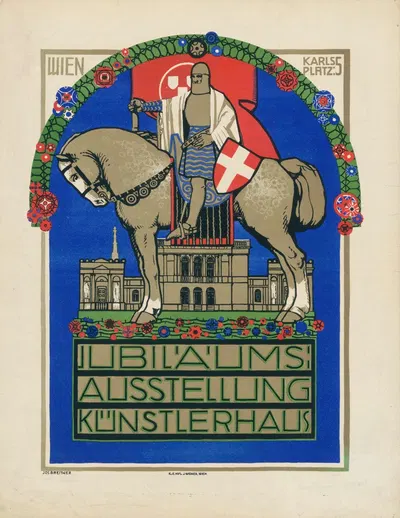 Jubiläums-Ausstellung Künstlerhaus by Josef Breitner, 1908 — digital art print download