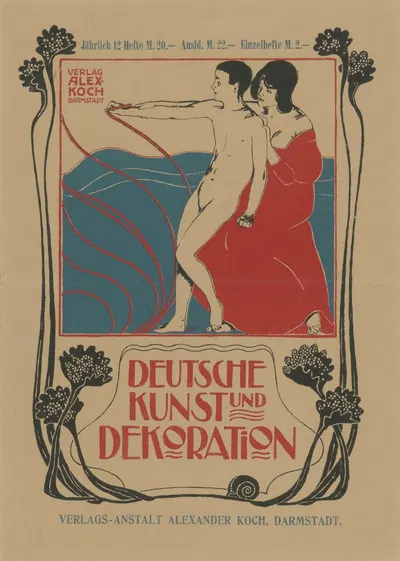 Deutsche Kunst und Dekoration by Йозеф Рудольф Вицель, 1898 — digital art print download