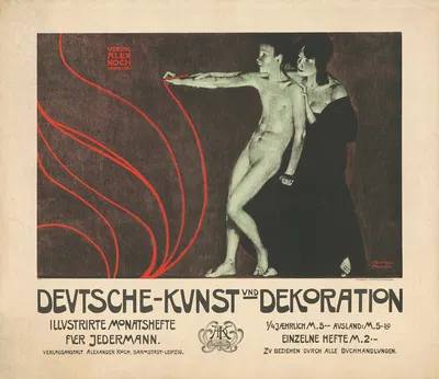 Deutsche Kunst und Dekoration. Illustrierte Monatshefte für jedermann by Йозеф Рудольф Вицель, 1898 — digital art print…