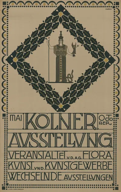 Kölner Ausstellung veranstaltet von der A. G. Flora Kunst und Kunstgewerbe by Joseph Maria Olbrich, 1907 — digital art…