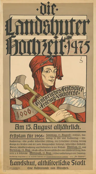 Landshuter Hochzeit, Historisches Festspiel, 1906 by Джозеф Саттлер, 1906 — digital art print download