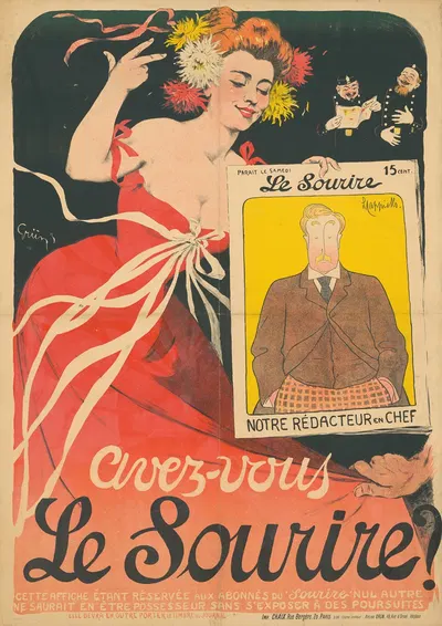 Avez-vous Le Sourire by Jules-Alexandre Grün, 1899 — digital art print download