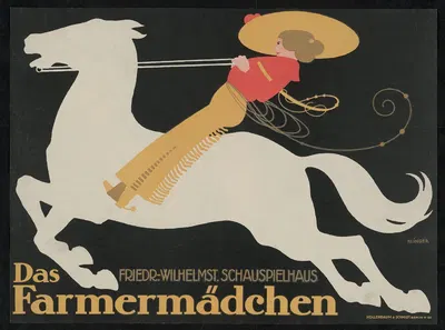 Das Farmermädchen by Юлий Клингер, 1913 — digital art print download