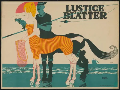 Lustige Blätter by Юлий Клингер, 1909 — digital art print download
