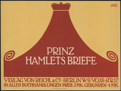 Prinz Hamlets Briefe by Юлий Клингер, 1909 — digital art print download