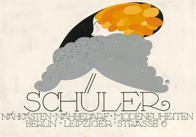 Schüler Nähkästen Nähbedarf Modeneuheiten by Юлий Клингер, 1910 — digital art print download