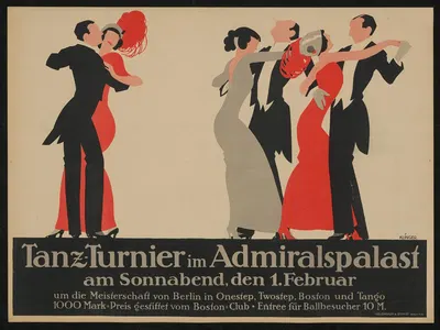 Tanz-Turnier im Admiralspalast by Юлий Клингер, 1913 — digital art print download