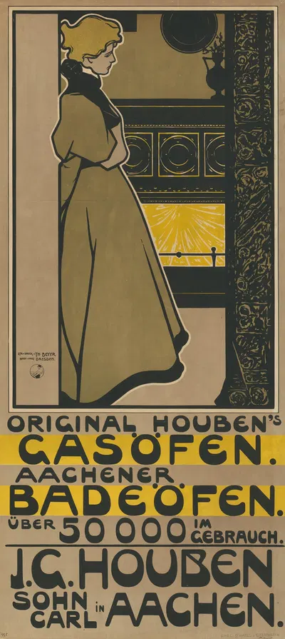 Original Houben´s Gasöfen by Karl Eisenwerth von Schmoll, 1898 — digital art print download