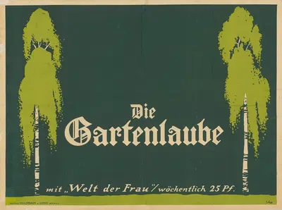 Die Gartenlaube by Karl Schnebel, 1910 — digital art print download