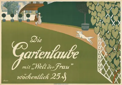 Die Gartenlaube mit 'Welt der Frau' by Karl Schnebel, 1905 — digital art print download