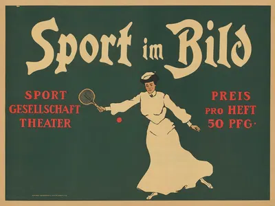 Sport im Bild. Sport Gesellschaft Theater by Karl Schnebel, 1905 - 1914 — digital art print download