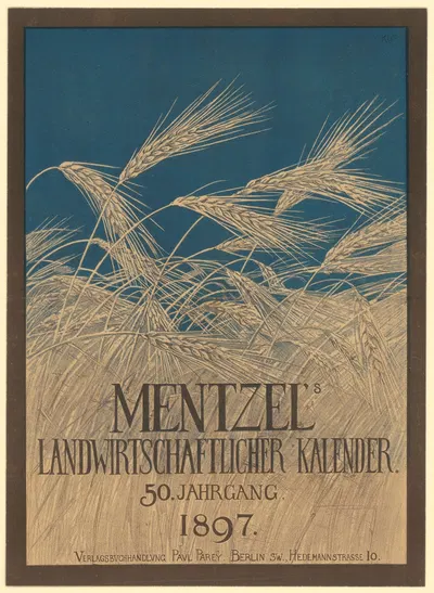 Mentzels landwirtschaftlicher Kalender 1897 by Карл Вагнер, 1896 — digital art print download