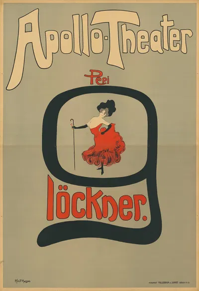 Apollo Theater. Pepi Glöckner by Knut Hansen, 1900 — digital art print download