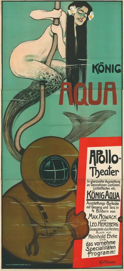 König Aqua. Apollo Theater by Knut Hansen, 1901 - 1902 — digital art print download
