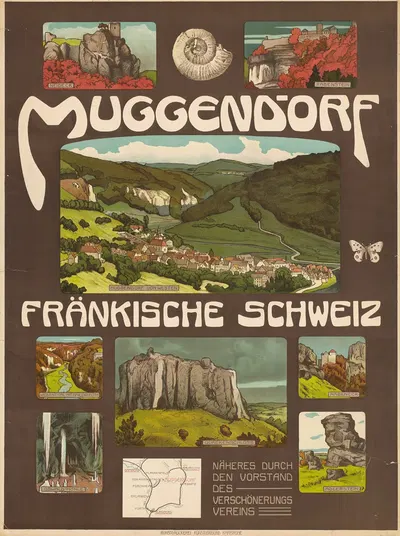 Muggendorf Fränkische Schweiz by Кунстдрукерея Кунстлербунд Карлсруэ, 1905 — digital art print download