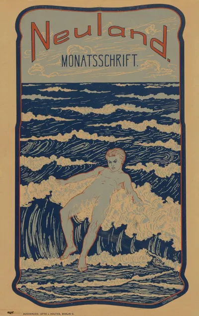 Neuland Monatsschrift by Лео Проховник, 1896 — digital art print download