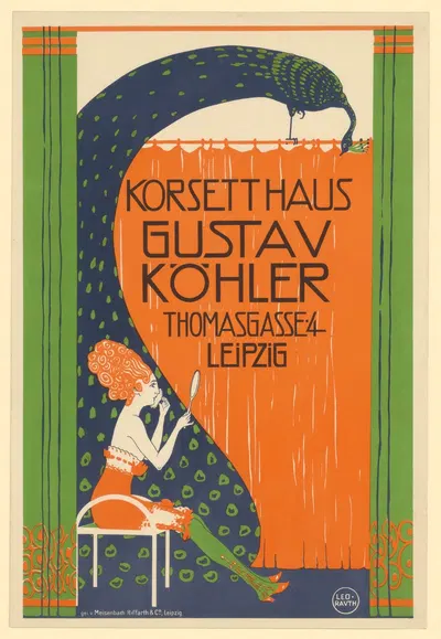 Korsetthaus Gustav Köhler. Thomasgasse 4, Leipzig by Leo Rauth, 1906 - 1913 — digital art print download