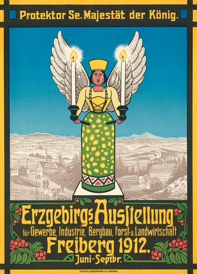 Erzgebirgs Ausstellung für Gewerbe, Industrie, Bergbau, Forst- u. Landwirtschaft by Leutert & Schneidewind, 1912 — digital…