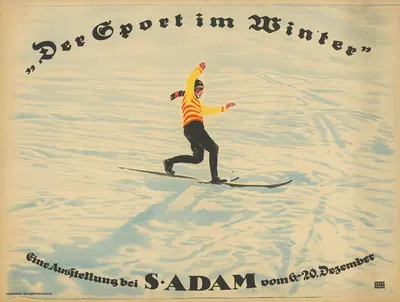 Der Sport im Winter by Louis Oppenheim, 1910 — digital art print download